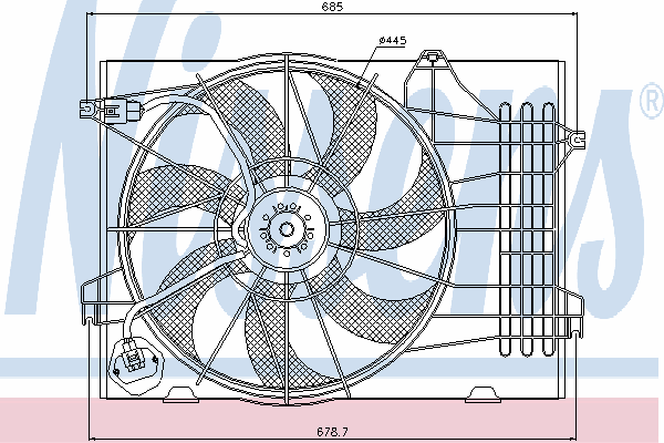 Ventilador, refrigeração do motor 85367
