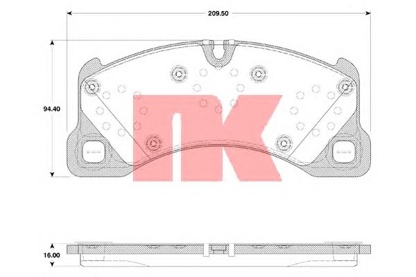 Brake Pad Set, disc brake 224798