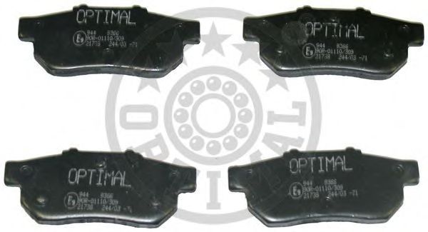 Brake Pad Set, disc brake 9789