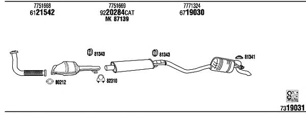 Exhaust System FI65008A
