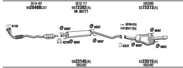Exhaust System OPH12319