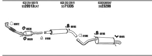 Exhaust System SET17153AA