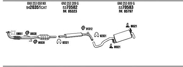 Exhaust System VW20621