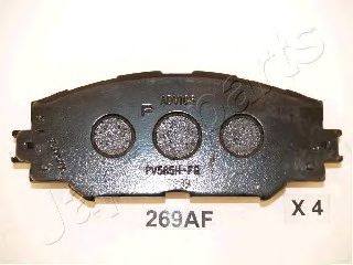 Комплект тормозных колодок, дисковый тормоз PA-269AF