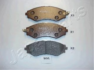Brake Pad Set, disc brake PA-W05AF