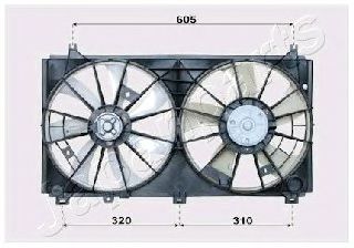 Вентилятор, охлаждение двигателя VNT152503