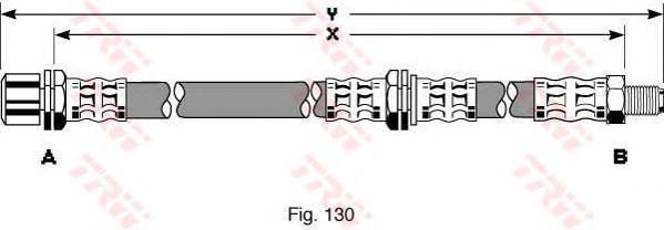 Tubo flexible de frenos PHB252