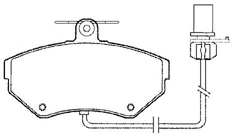 Комплект тормозных колодок, дисковый тормоз BP1279
