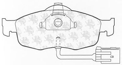 Комплект тормозных колодок, дисковый тормоз BP599