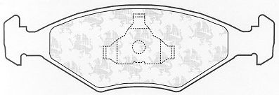 Комплект тормозных колодок, дисковый тормоз BP977