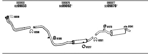 Sistema de gases de escape FI61211B