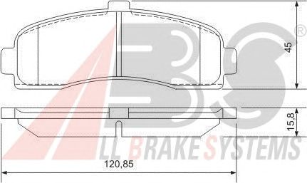 Brake Pad Set, disc brake 36848