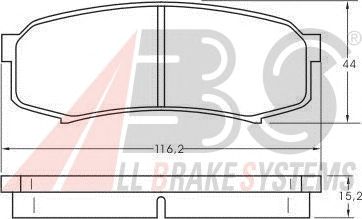Brake Pad Set, disc brake 36875