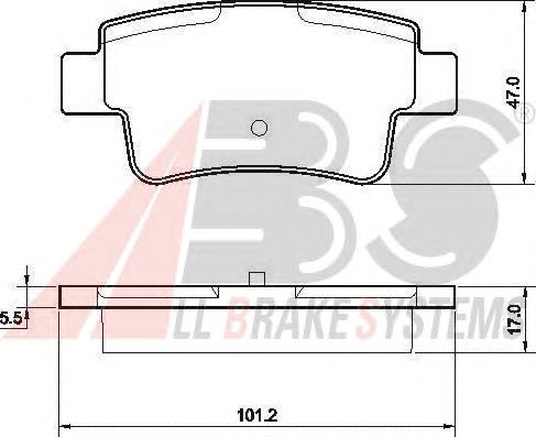 Brake Pad Set, disc brake 37513