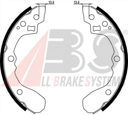 Brake Shoe Set 9080