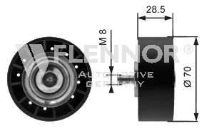Medløberhjul, multi-V-rem FS99416
