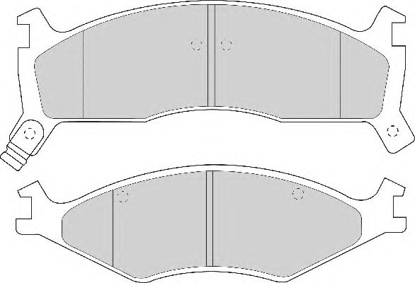 Комплект тормозных колодок, дисковый тормоз FD6652A