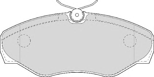 Комплект тормозных колодок, дисковый тормоз FD6944V