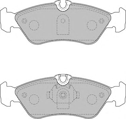 Комплект тормозных колодок, дисковый тормоз FD7233N