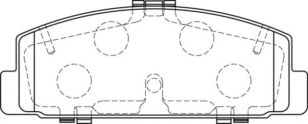 Комплект тормозных колодок, дисковый тормоз FD7237A