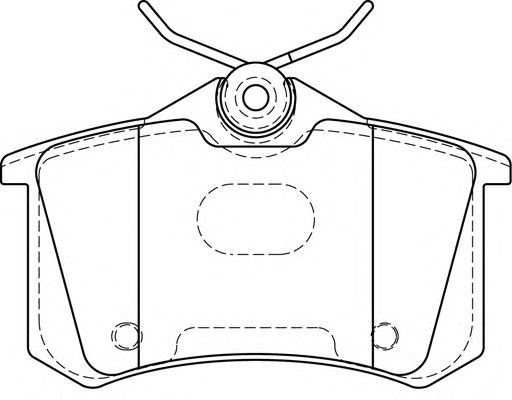 Комплект тормозных колодок, дисковый тормоз FD7388A