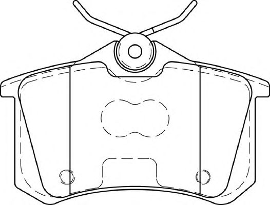 Комплект тормозных колодок, дисковый тормоз FD7425A