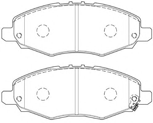 Комплект тормозных колодок, дисковый тормоз FD7467A