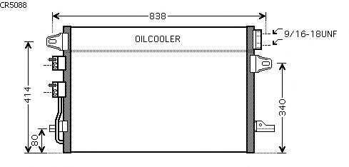 Condensador, ar condicionado CR5088