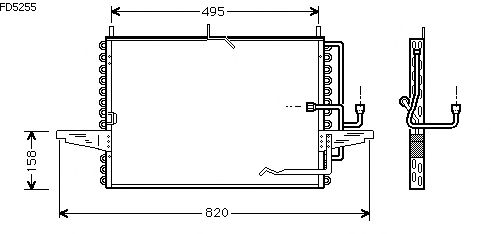Condensator, airconditioning FD5255