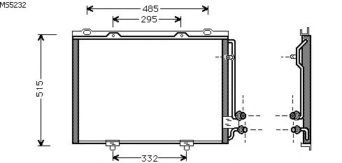 Condensador, ar condicionado MS5232