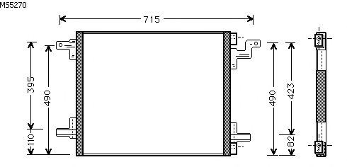 Condensator, airconditioning MS5270
