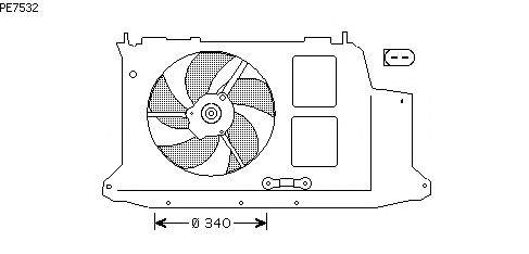 Ventilador, refrigeração do motor PE7532