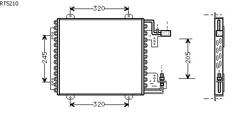 Condensador, ar condicionado RT5210
