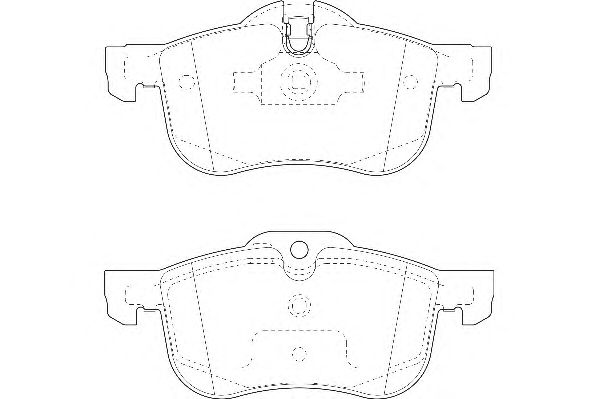 Комплект тормозных колодок, дисковый тормоз DBP201355