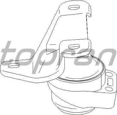 Mounting, support frame/engine carrier 304 023