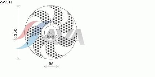 Fan, radiator VW7511