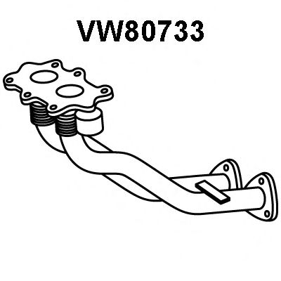 Tubo de escape VW80733