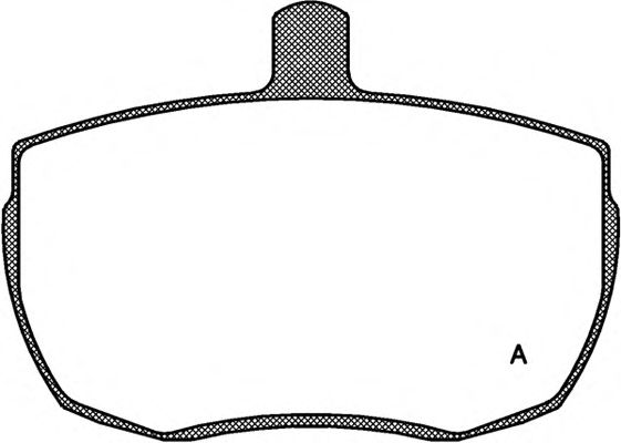 Комплект тормозных колодок, дисковый тормоз BPA0056.00