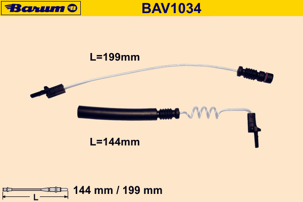 Сигнализатор, износ тормозных колодок BAV1034