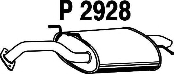 Silenciador posterior P2928