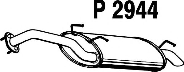 Silenziatore posteriore P2944