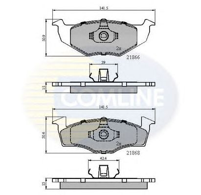 Комплект тормозных колодок, дисковый тормоз CBP0180