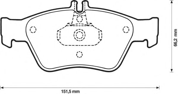 Комплект тормозных колодок, дисковый тормоз 571877S