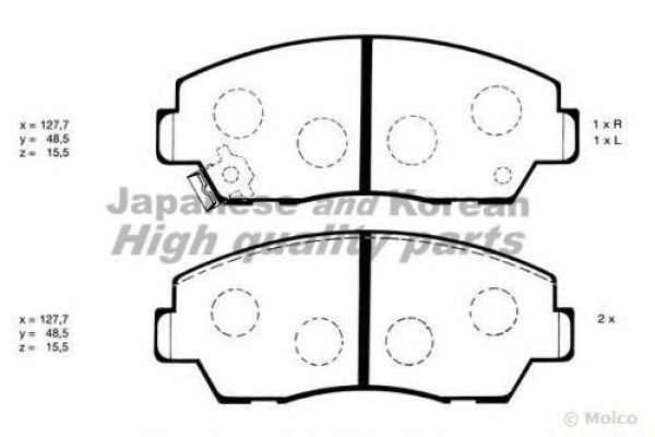 Brake Pad Set, disc brake 1080-4303