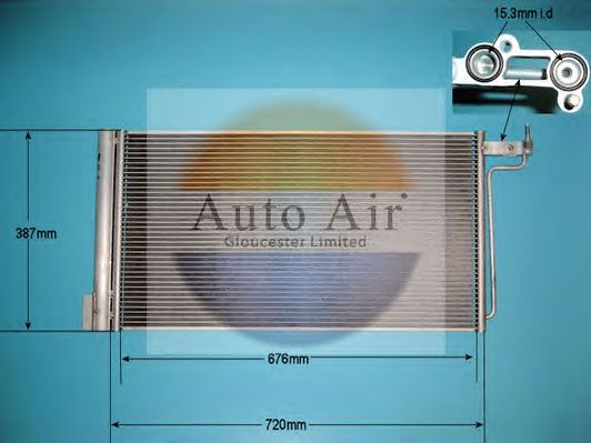 Condensador, ar condicionado 16-6225