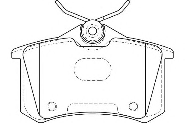 Комплект тормозных колодок, дисковый тормоз WBP20961H