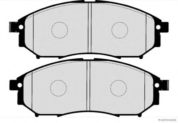 Комплект тормозных колодок, дисковый тормоз J3601093