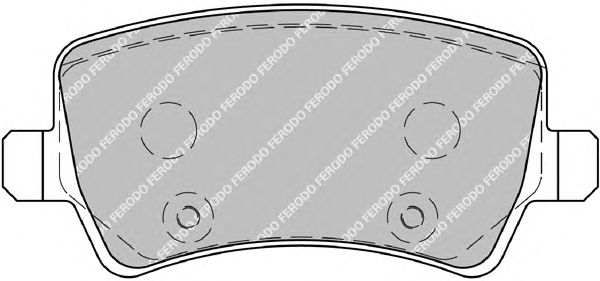 Комплект тормозных колодок, дисковый тормоз FDB1918
