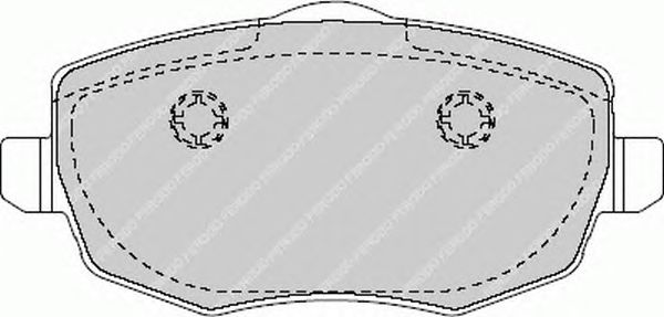 Комплект тормозных колодок, дисковый тормоз FDB1581