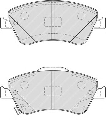 Комплект тормозных колодок, дисковый тормоз FDB4046